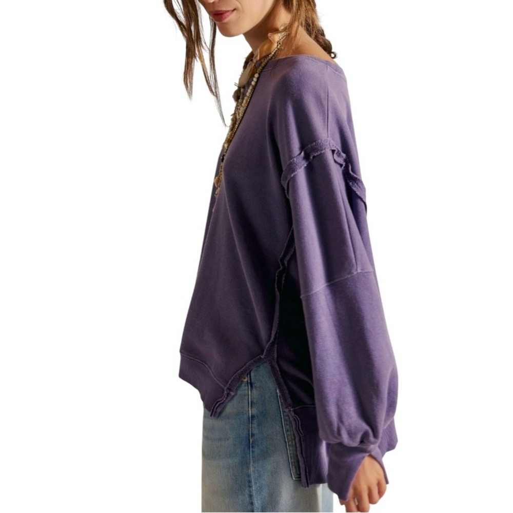 Free People Purple Sweatshirt - Picture 4 of 10